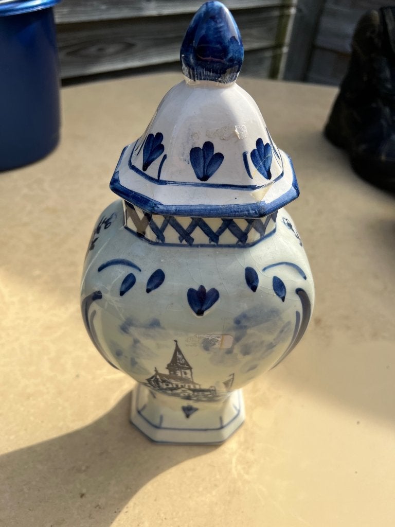 Origineel delfts blauwe vazen, Ophalen