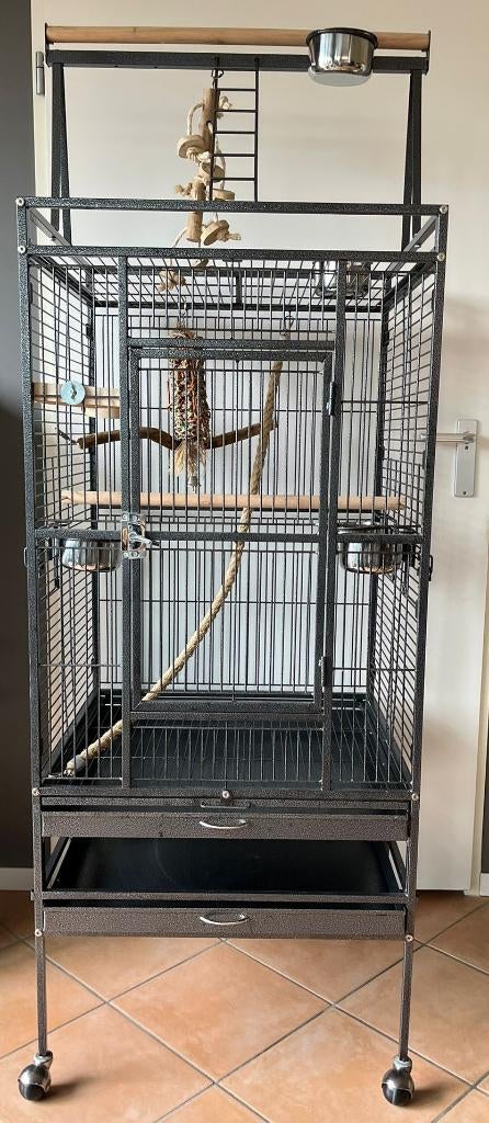 Vogelkooi 61 x 56 x 173, Ophalen, Zo goed als nieuw, Metaal, Vogelkooi