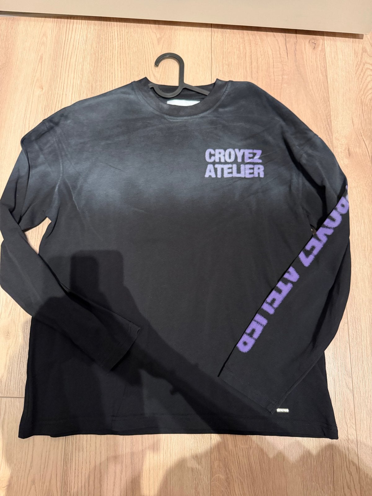 Croyez Sprayed Atelier Longsleeve | Zwart | Maat XS, Ophalen of Verzenden, Nieuw, Maat 46 (S) of kleiner, Zwart
