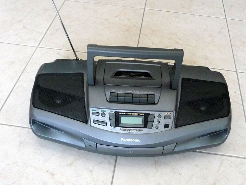 Panasonic RX-DS19 draagbaar hi-fi systeem, Ophalen of Verzenden, Gebruikt, Radio, Met cd-speler