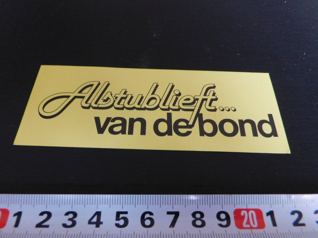 sticker Alsublieft van de bond, Ophalen, Zo goed als nieuw