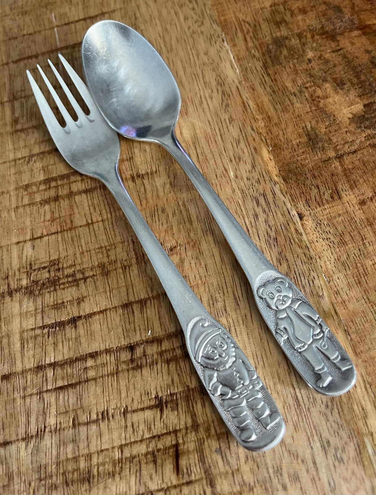 Kinderbestekje beer/kabouter 16,5 cm, Ophalen of Verzenden