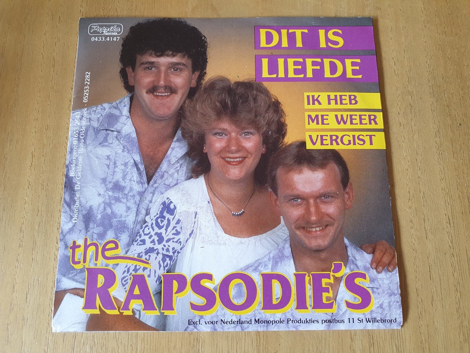 The Rapsodie's - Dit is liefde ( Piraten ), Ophalen of Verzenden, Zo goed als nieuw, Overige formaten, Levenslied of Smartlap