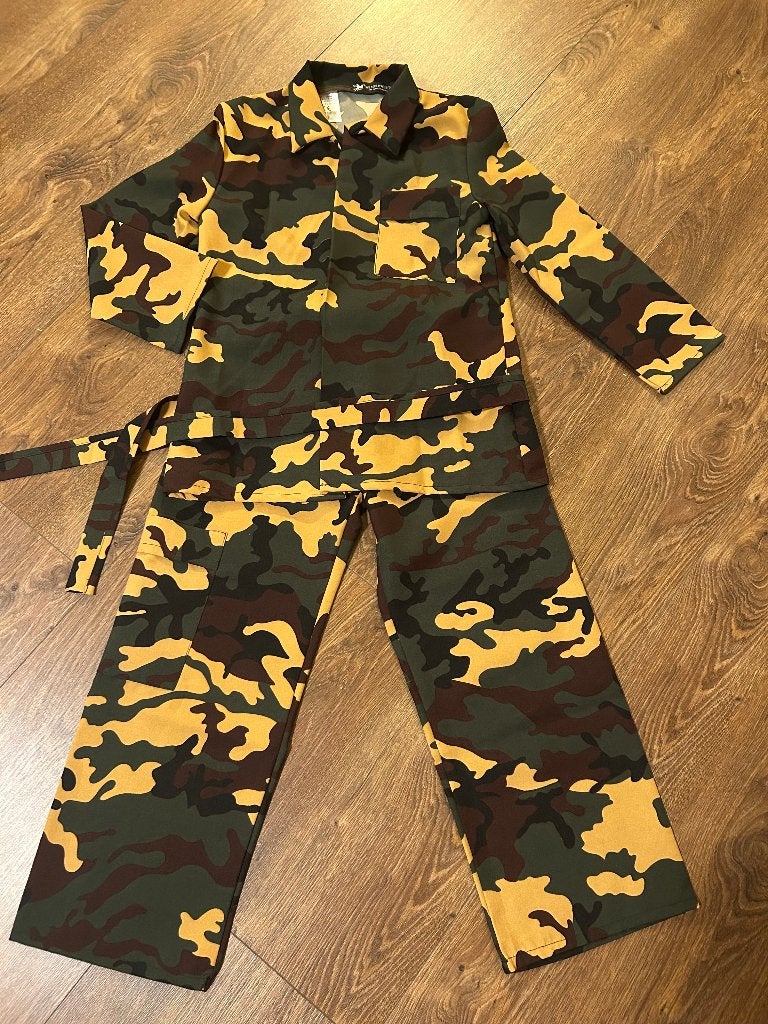 Army Outfit Camouflage | Maat 140 | Legerpak Broek Jas, Ophalen of Verzenden, Nieuw, 134 t/m 140, Jongen of Meisje