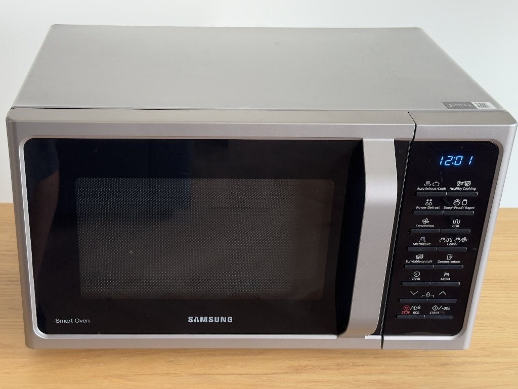 SAMSUNG MC28H5015AS/EN - Combination Microwave Oven, Ophalen, Combimagnetron, Zo goed als nieuw, Draaiplateau