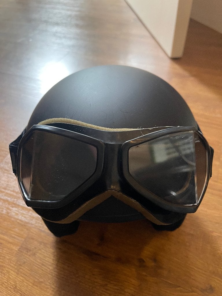 Retro Jethelm, Motoren, Kleding | Motorhelmen, Overige merken, Jethelm, Ophalen of Verzenden, S