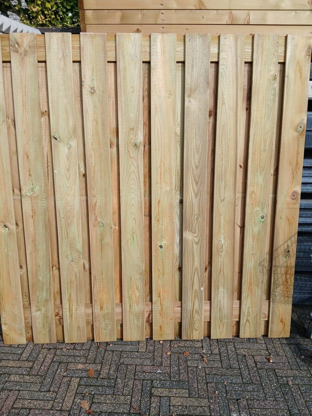 Tuinschermen 21 planks. 1.80 m x 1.80 m., Tuin en Terras, Schuttingen, Ophalen, 1 tot 2 meter, Minder dan 3 meter, Nieuw