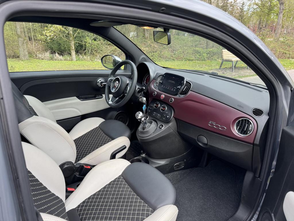 Fiat 500 1.0 Hybrid Star (bj 2020), Voorwielaandrijving, 4 stoelen, Leder, Bedrijf