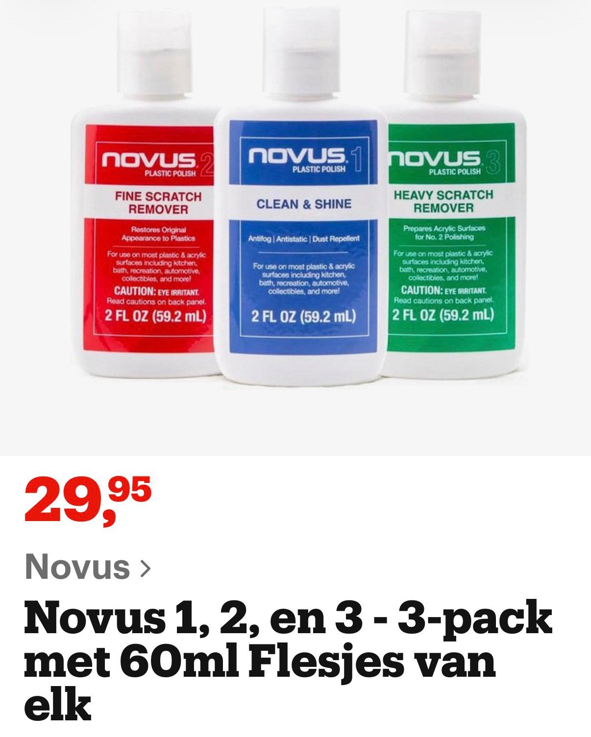 Novus Plastic Polish Set ZGAN (1 keer gebruikt), Ophalen, Overige typen