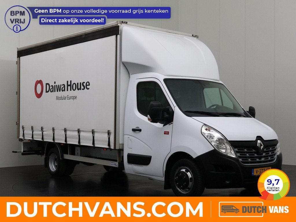 Renault Master 2.3DCi 165PK Laadbak | Schuifzeil Rechts | |, Multifunctioneel stuurwiel, Achterwielaandrijving, Gebruikt, Euro 6