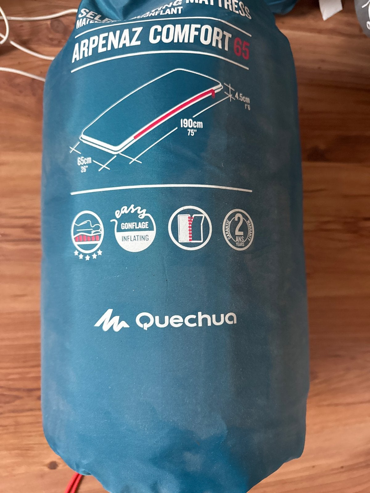 Quechua Arpenaz Comfort 65 zelfopblaasbaar matras, Ophalen, Gebruikt, 1-persoons