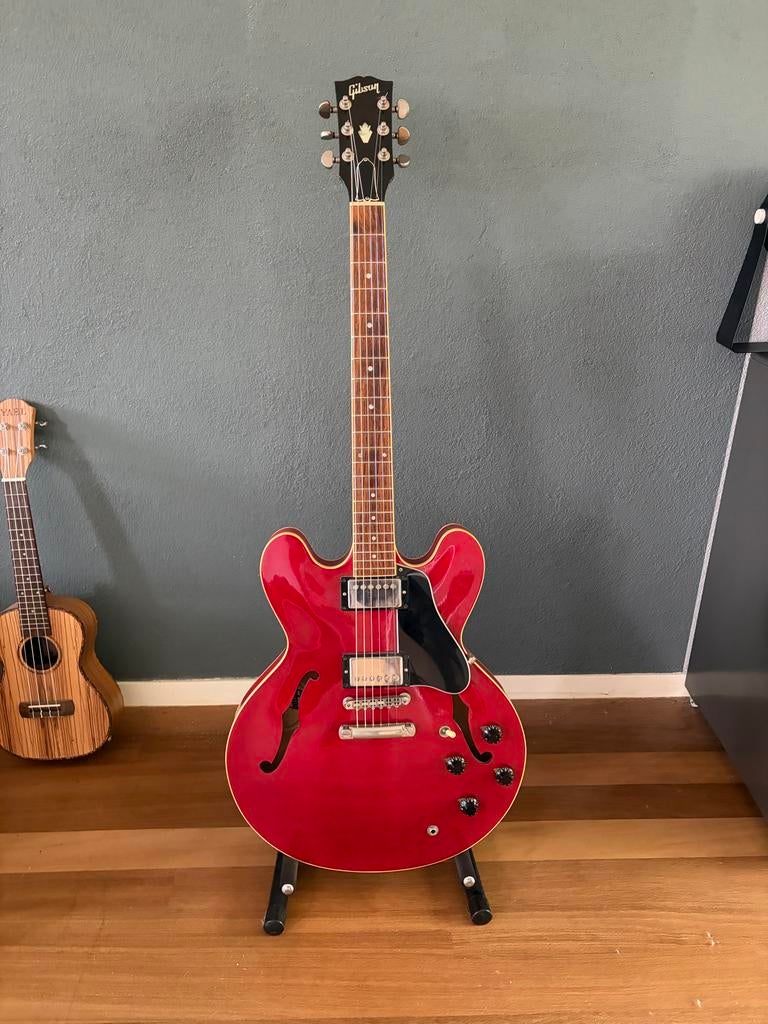 Gibson ES-335 uit 1991 - Vintage Semi-Hollow Body Gitaar, Muziek en Instrumenten, Ophalen of Verzenden, Zo goed als nieuw, Semi-solid body