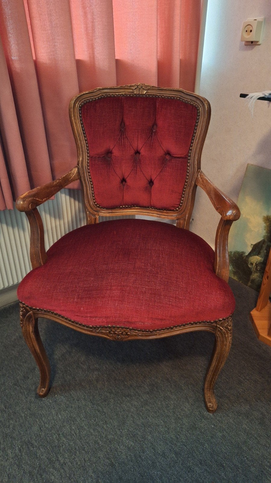 2 Franse Louis XV-stijl fauteuils (bergères), Ophalen