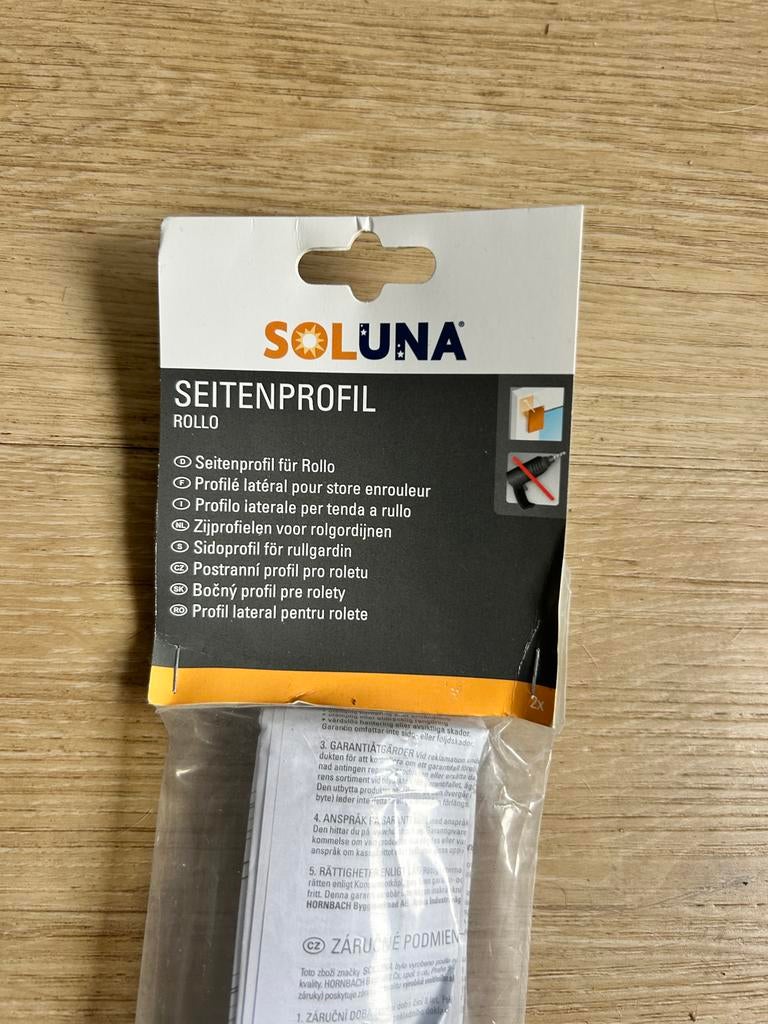 Nieuw SOLUNA Seitenprofil Rollo - Zijprofiel voor rolgordijn, Ophalen, Minder dan 50 cm, 200 cm of meer, Wit