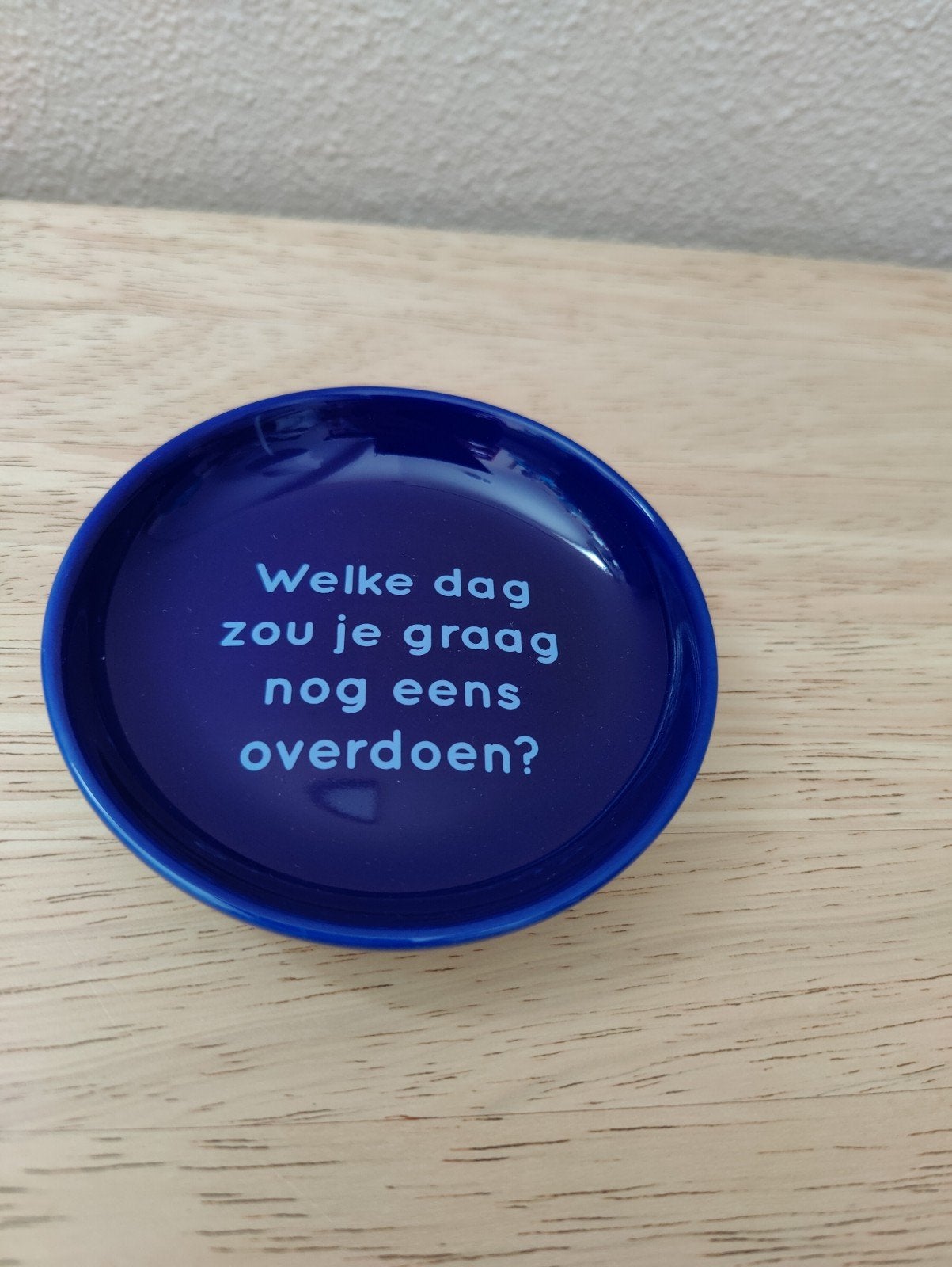 Prachtige blauwe theezakjeshouder van Pickwick, Overige merken, Verzenden, Zo goed als nieuw, Modern