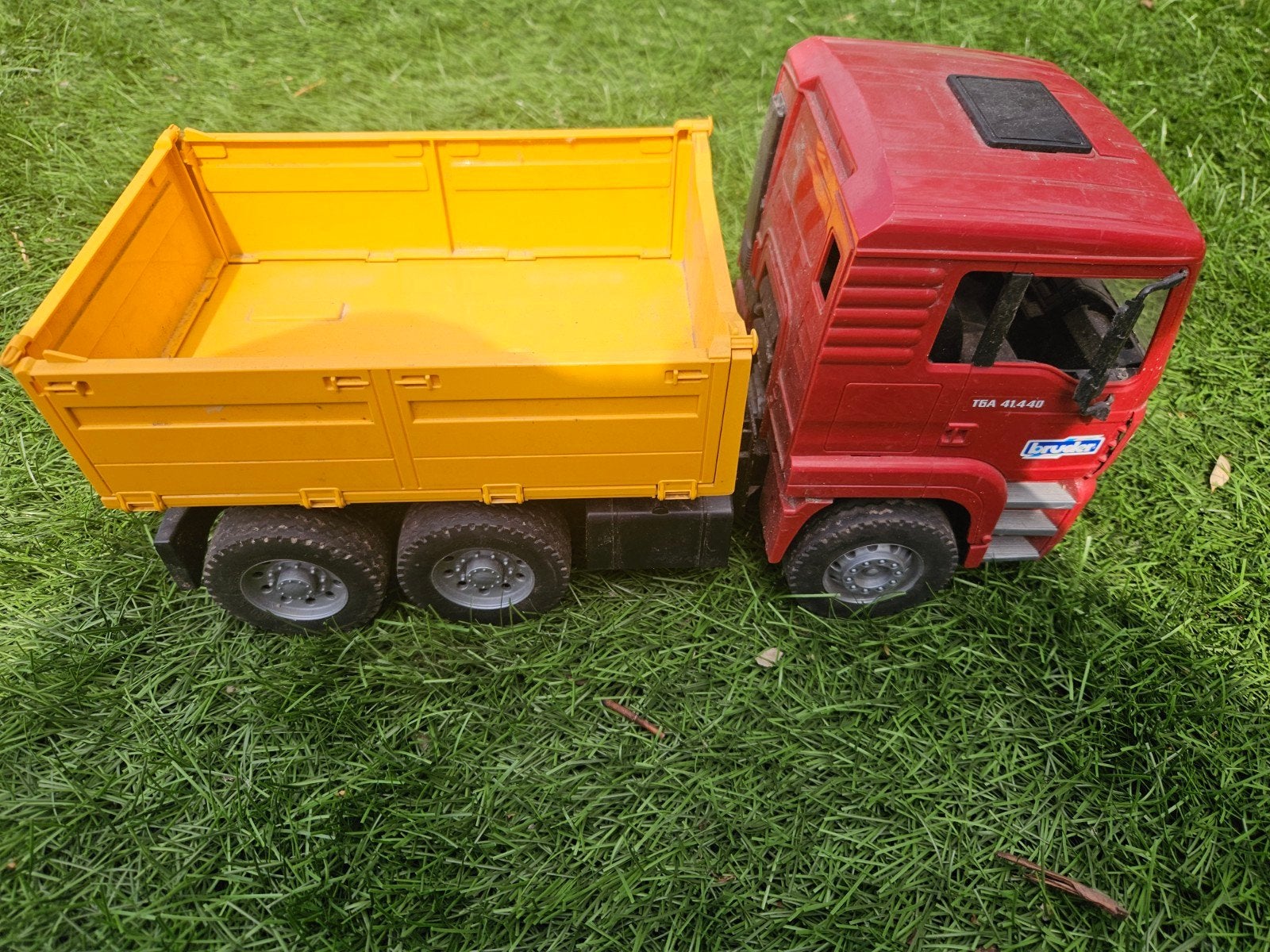 Bruder MAN TGA Kiepwagen - Robuust Speelgoed, Ophalen of Verzenden, Gebruikt