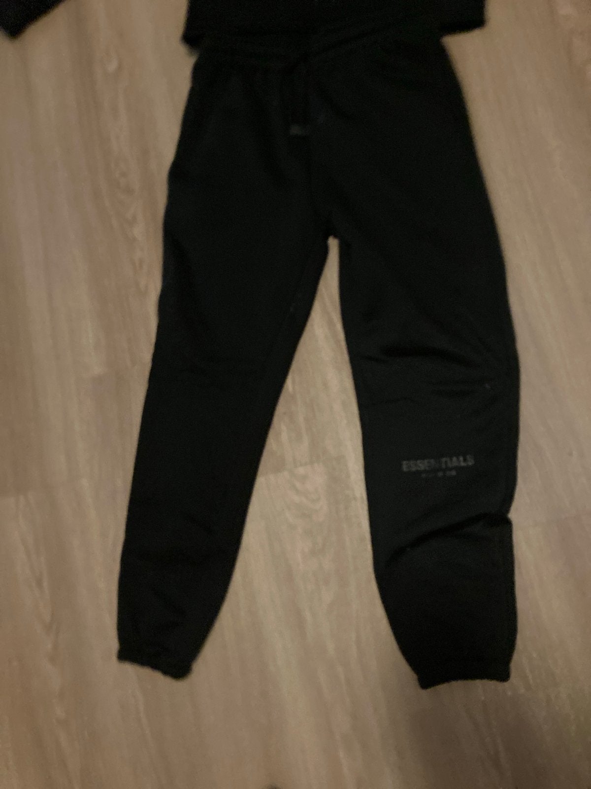 Essentials Fear of God Trainingspak Zwart, Ophalen, Nieuw, Maat 48/50 (M), Zwart