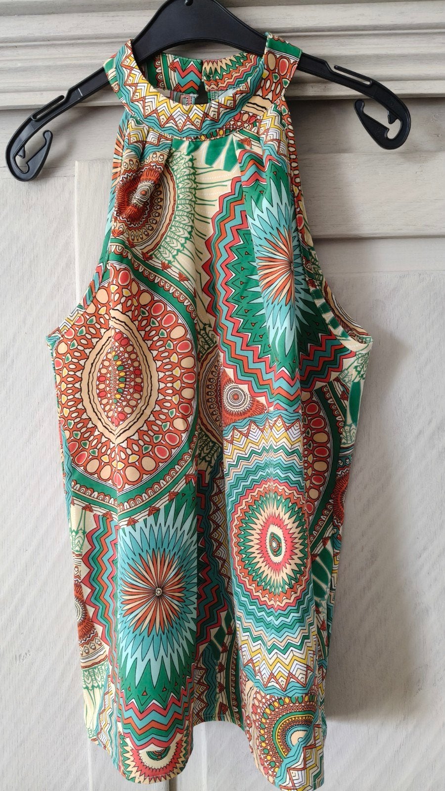 Kleurrijke haltertop met mandala print - LISHLY, LISHLY, Meerkleurig, Ophalen of Verzenden, Zo goed als nieuw