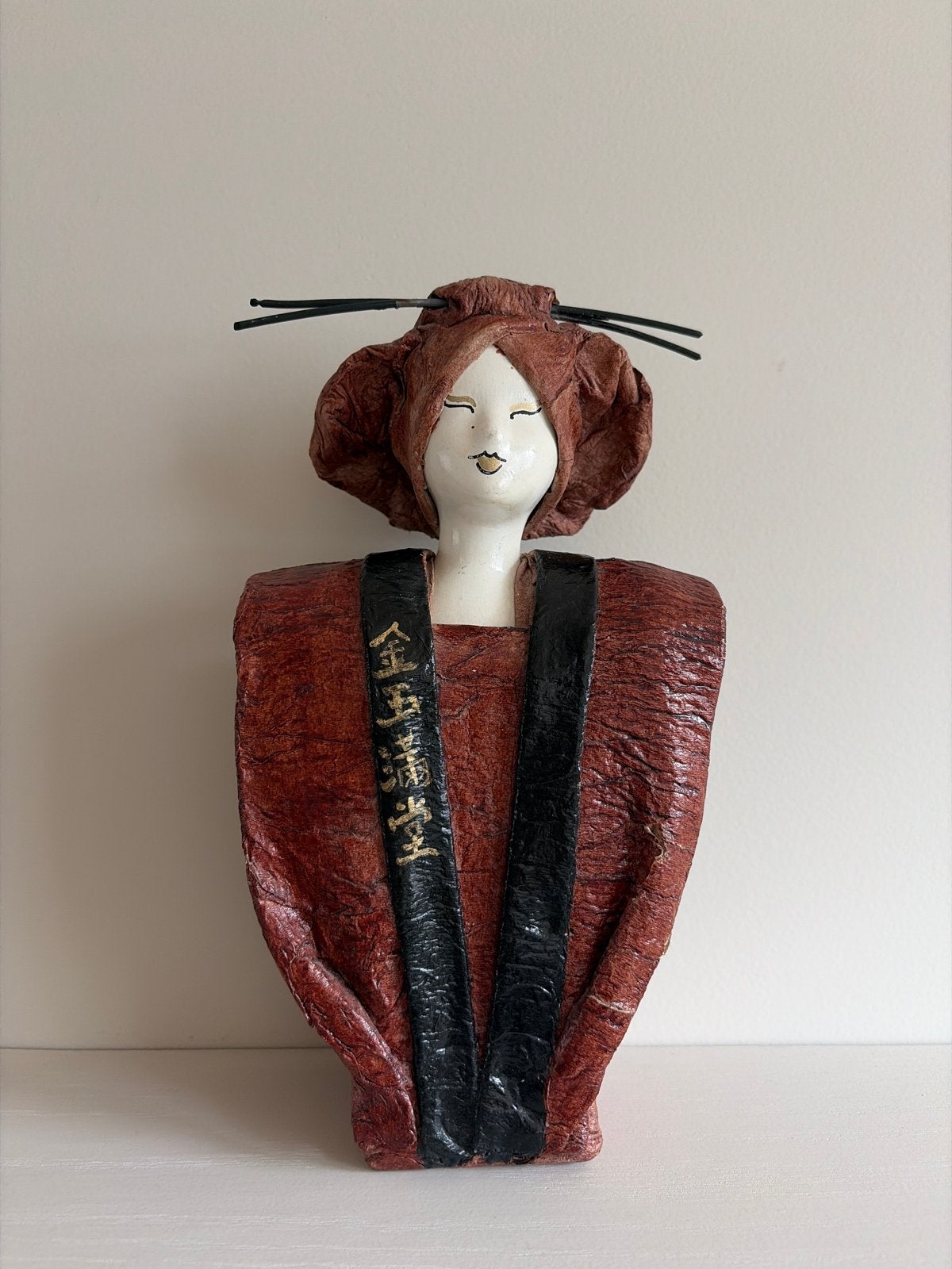 Kunstwerk Marijke Kok, Buste, Ophalen of Verzenden, Handgemaakt, 20 - 50 cm