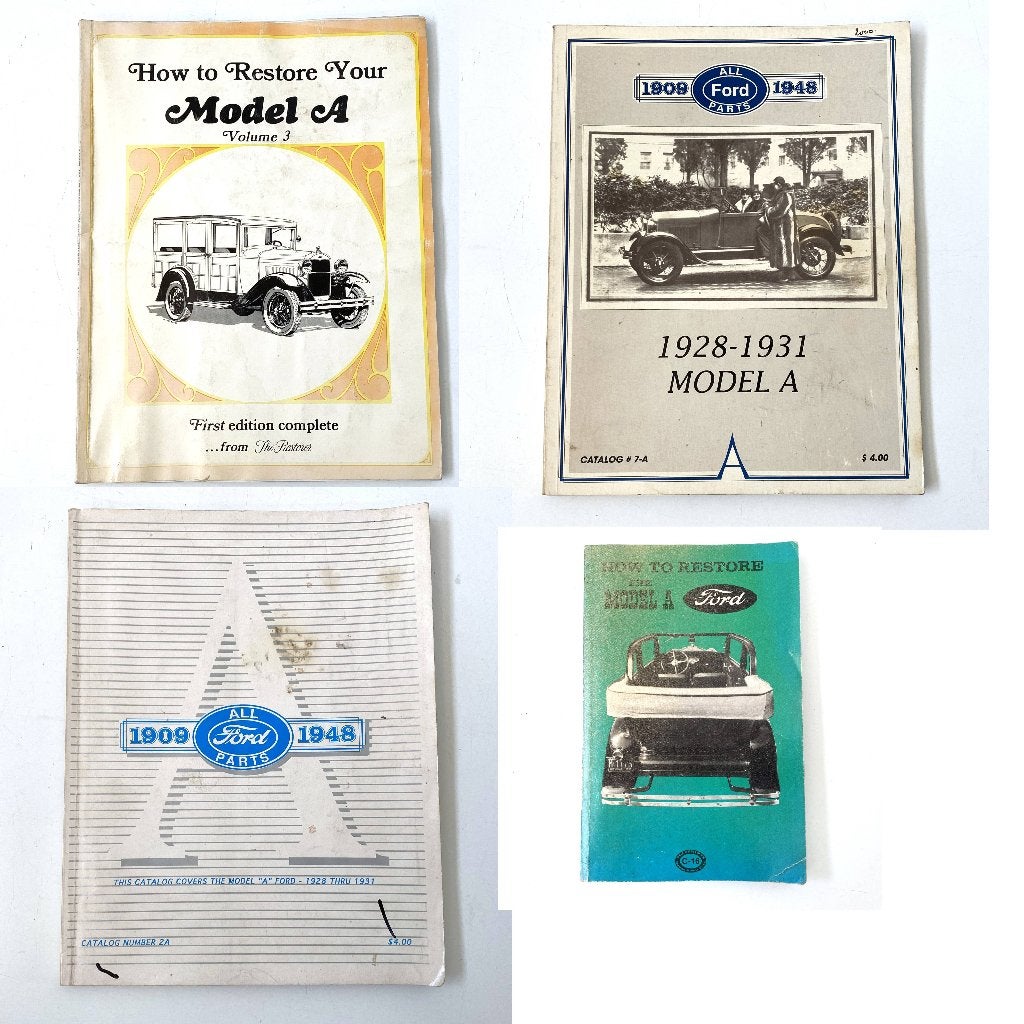 4 boeken over model A Ford, Verzenden, Gelezen, Ford
