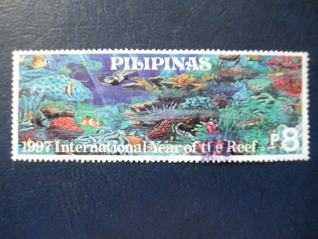 Postzegels Vissen Filipijnen 1997 - 8p - cw. 1,80., Ophalen of Verzenden, Gestempeld, Dier of Natuur