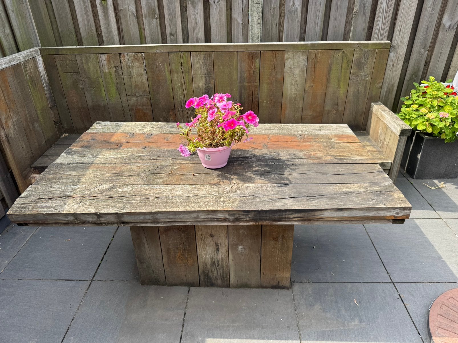 Eettafel damwand hout, Ophalen, Gebruikt, Hout, Eettafel