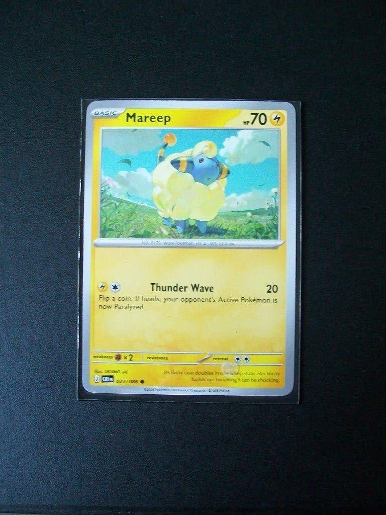 2972: Nieuwe Pokemon Kaart MAREEP HP 70 (027/086), Verzenden, Nieuw, Losse kaart