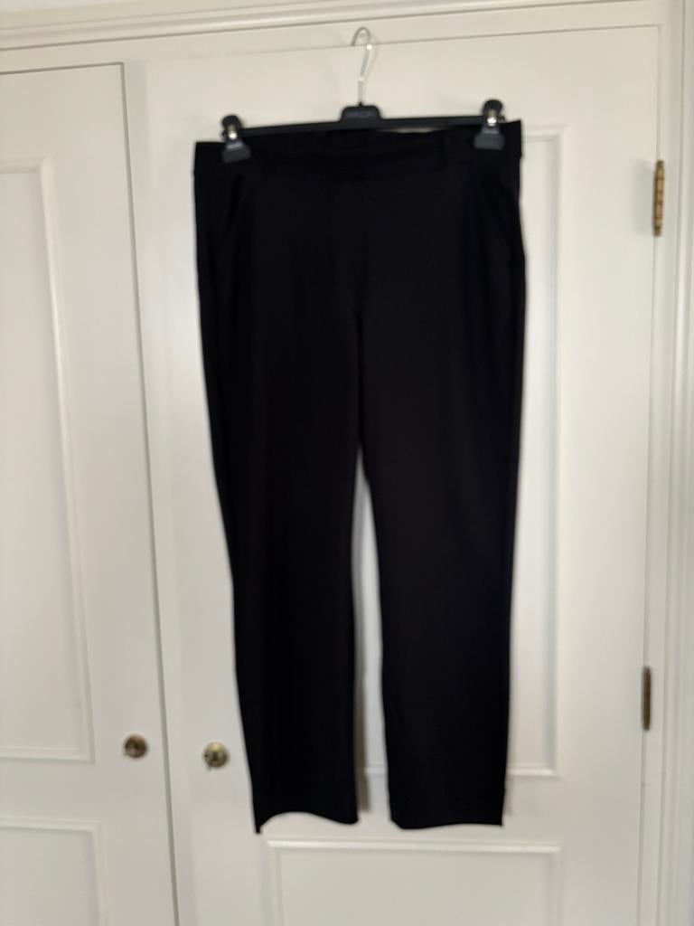 Studio Anneloes Anne bonded travelstof 42-44 broek XL zwart, Kleding | Dames, Broeken en Pantalons, Zwart, Maat 46/48 (XL) of groter