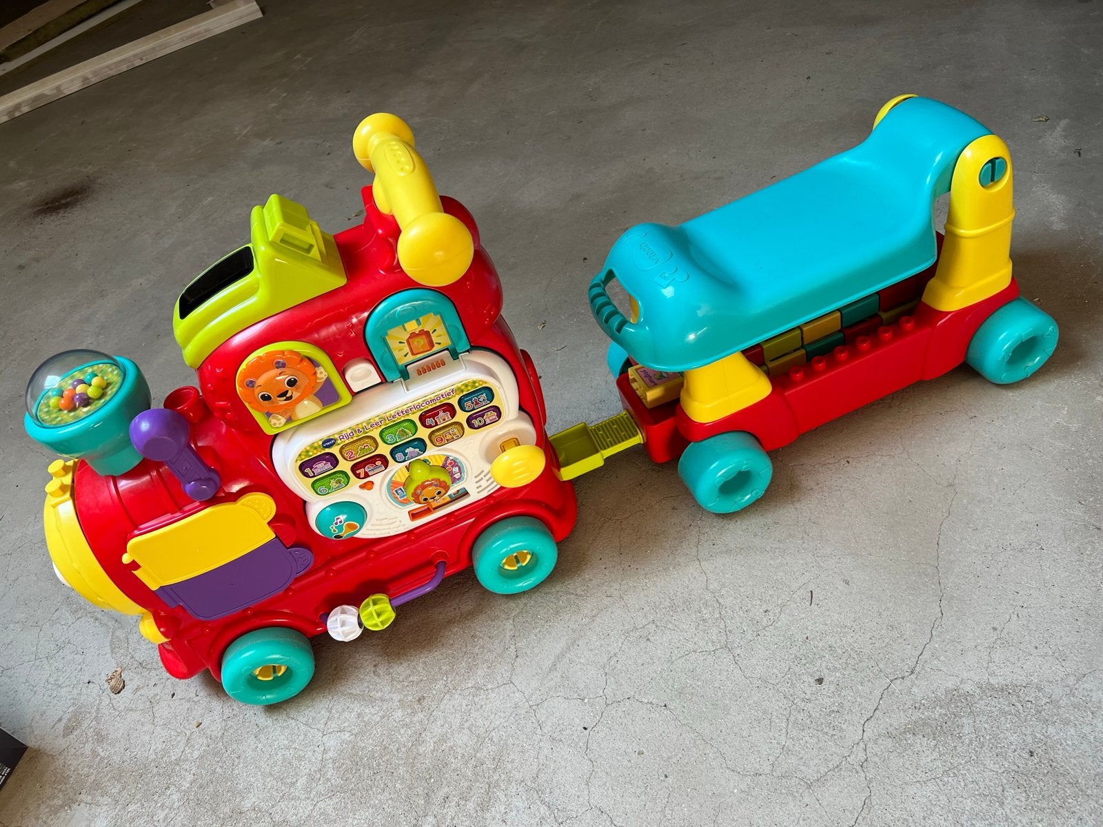 VTech Rijd & Leer Letterlocomotief, Ophalen of Verzenden, Gebruikt, Auto, Met licht