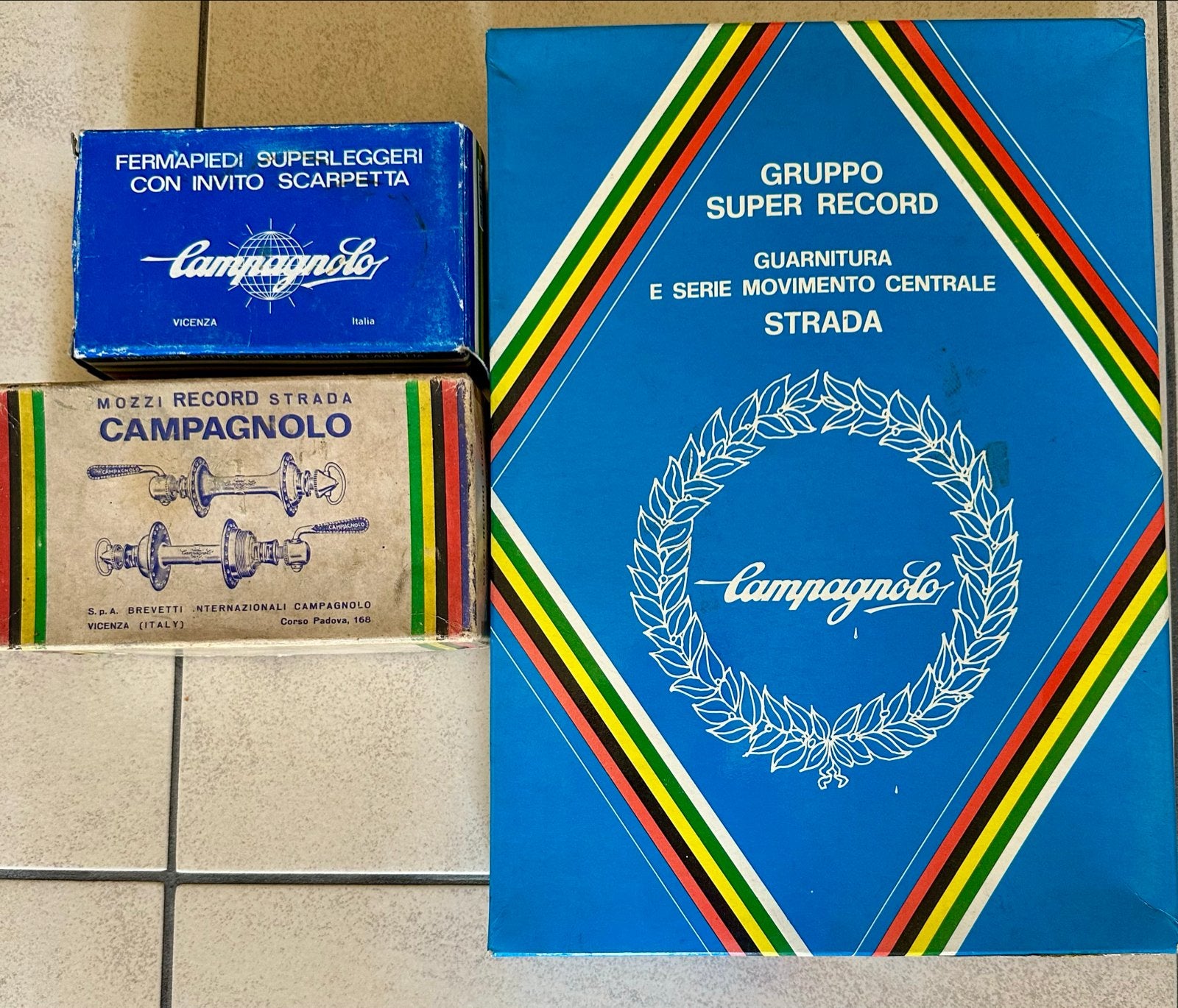 Lot Campagnolo Vintage Fietsonderdelen, Fietsen en Brommers, Fietsonderdelen, Crankstel of Pedalen, Gebruikt, Ophalen of Verzenden