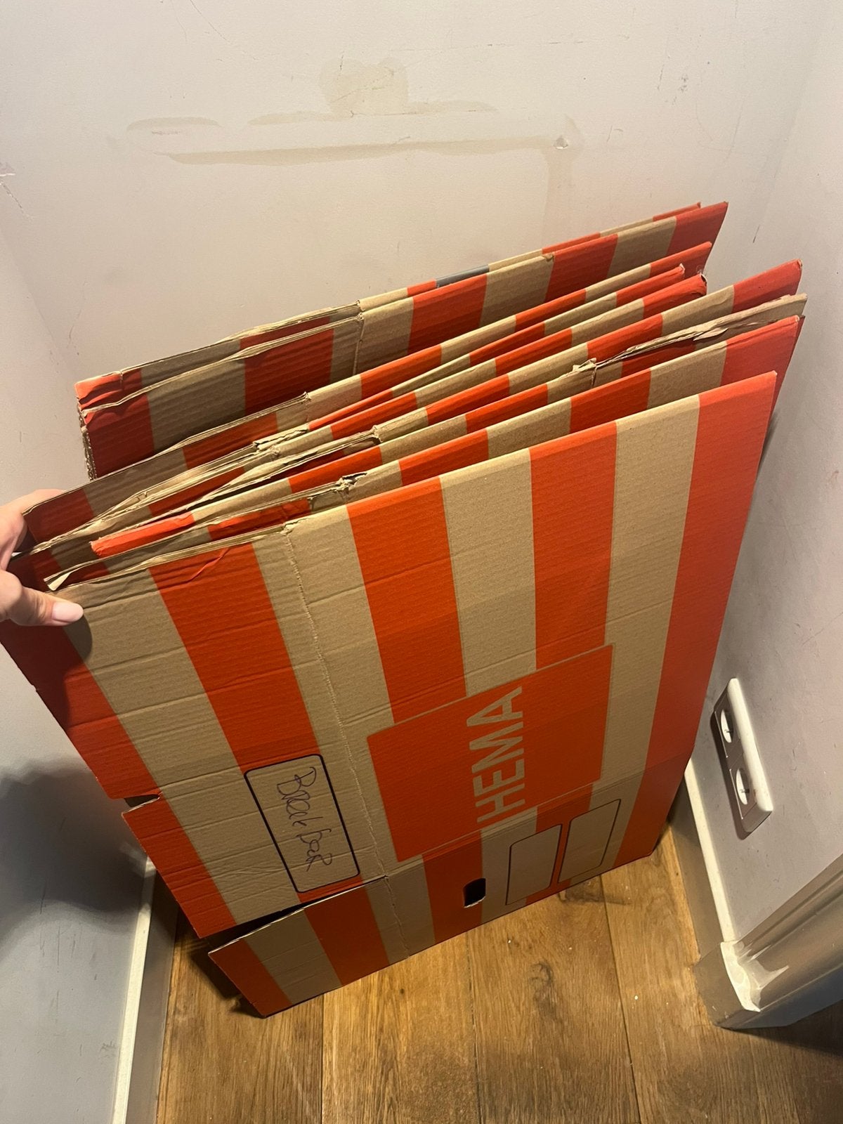 Stevige verhuisdozen HEMA, Doe-het-zelf en Verbouw, Kratten en Dozen, Ophalen, Doos, 50 tot 75 cm, Zo goed als nieuw