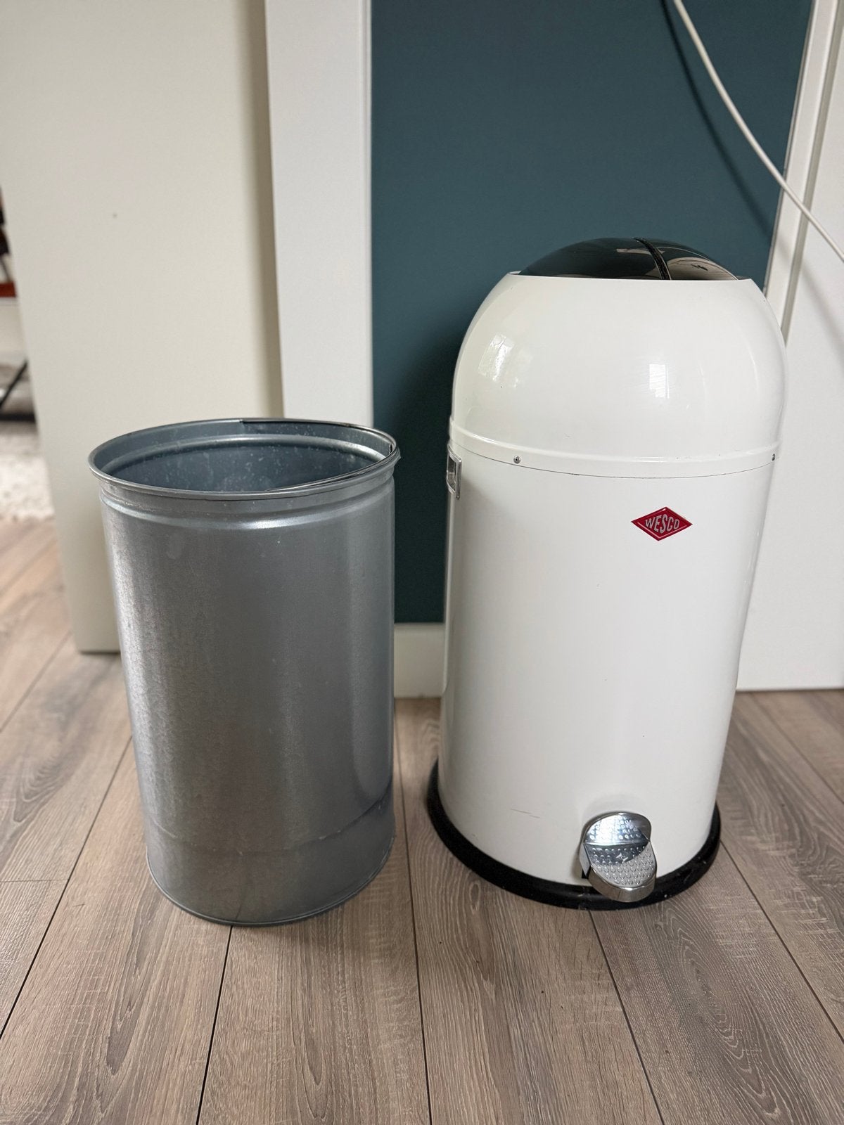 Wesco Kickmaster - Wit, Huis en Inrichting, Ophalen, 50 – 75, Gebruikt, Met pedaal