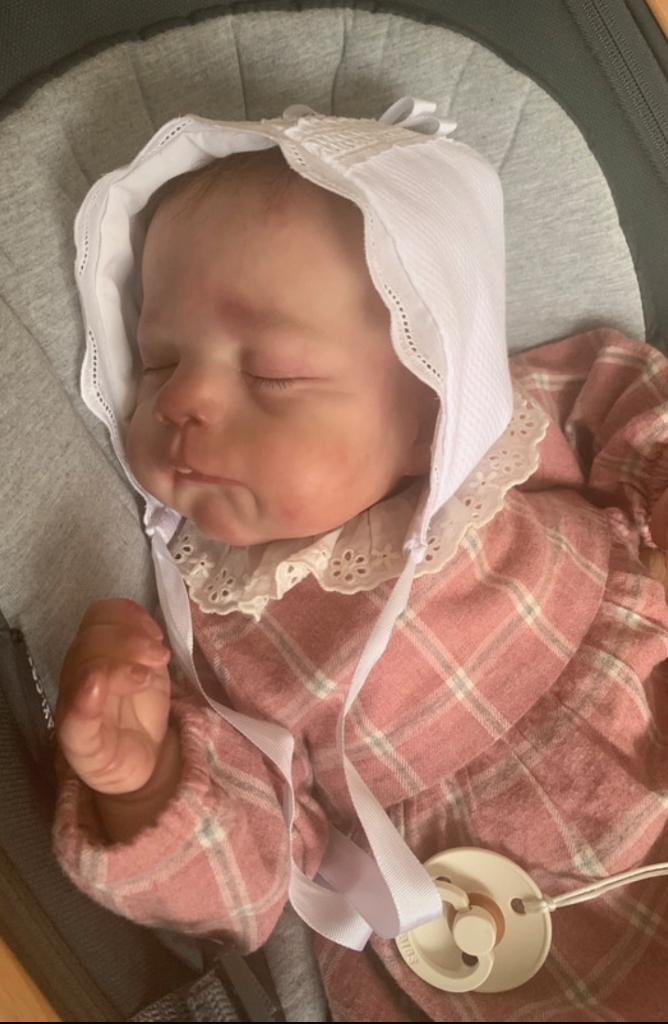 Reborn baby ** Erica **, Ophalen of Verzenden, Nieuw, Babypop, Levensecht of Reborn