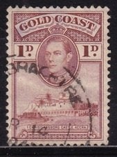 3783 - Goudkust Michel 106C gestempeld , Koning George VI, Verzenden, Tanzania