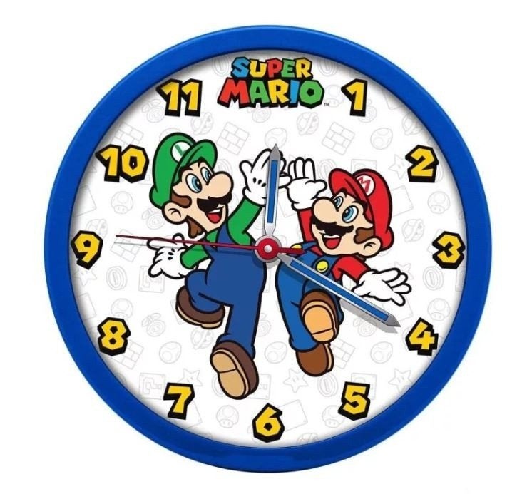 Super Mario Wandklok - Nintendo Klok, Nieuw, Ophalen of Verzenden, Nvt, Nvt