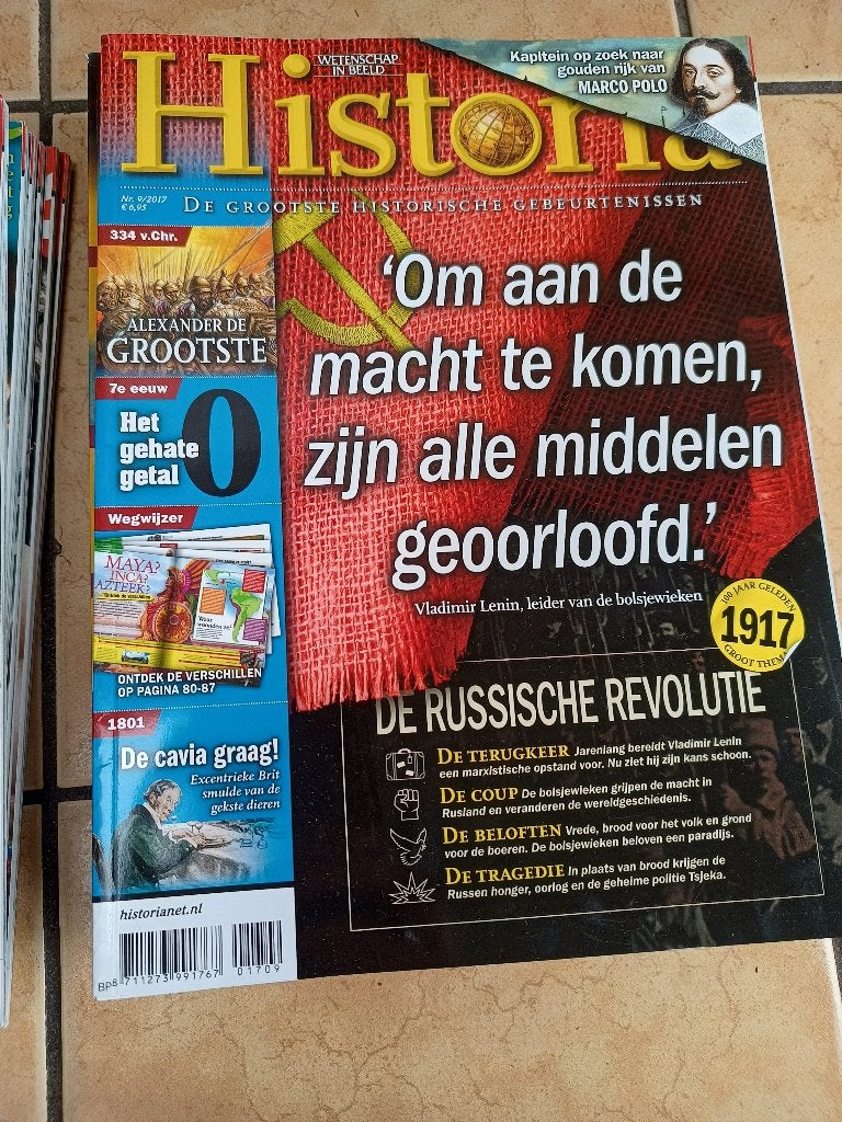 Historia (verschillende jaargangen en losse nummers), Ophalen, Gelezen, Wetenschap en Natuur
