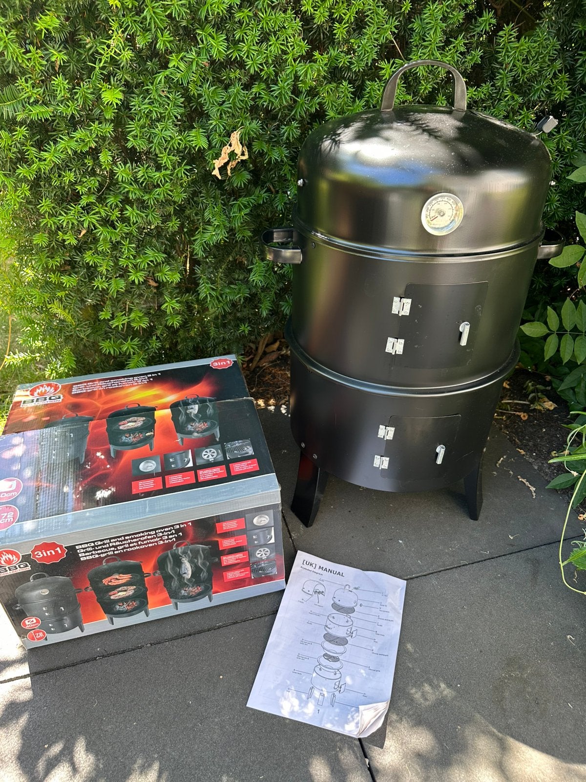 BBQ collection 3 in 1. Barbecue rookoven, Ophalen, Zo goed als nieuw