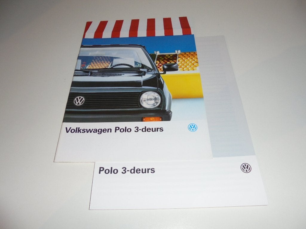 brochure Volkswagen Polo driedeurs  1990, Ophalen of Verzenden, Nieuw, Volkswagen