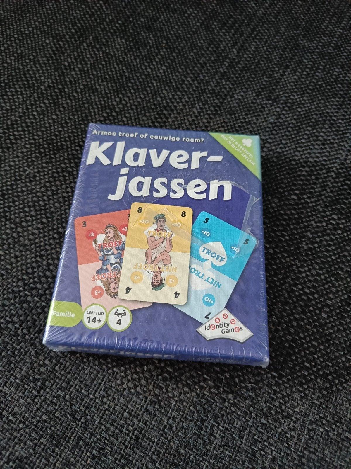 Klaverjassen kaartspel - Nieuw in seal, Drie of vier spelers, Ophalen of Verzenden, Nieuw, Identity Games International BV