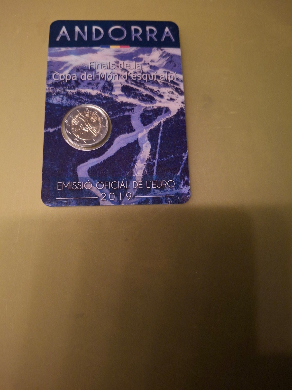 Andorra 2019 2 Euro munt - Ski World Cup Finals, Ophalen of Verzenden, Overige landen, 2 euro, Losse munt
