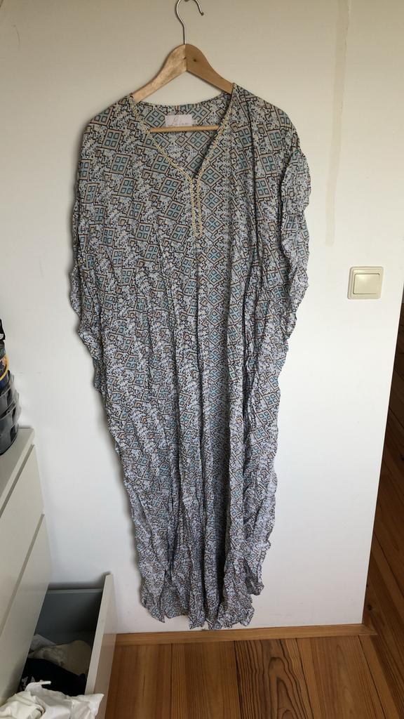 Lange jurk met print labee a porter maat 36, Overige kleuren, Maat 42/44 (L), Ophalen of Verzenden, Gedragen
