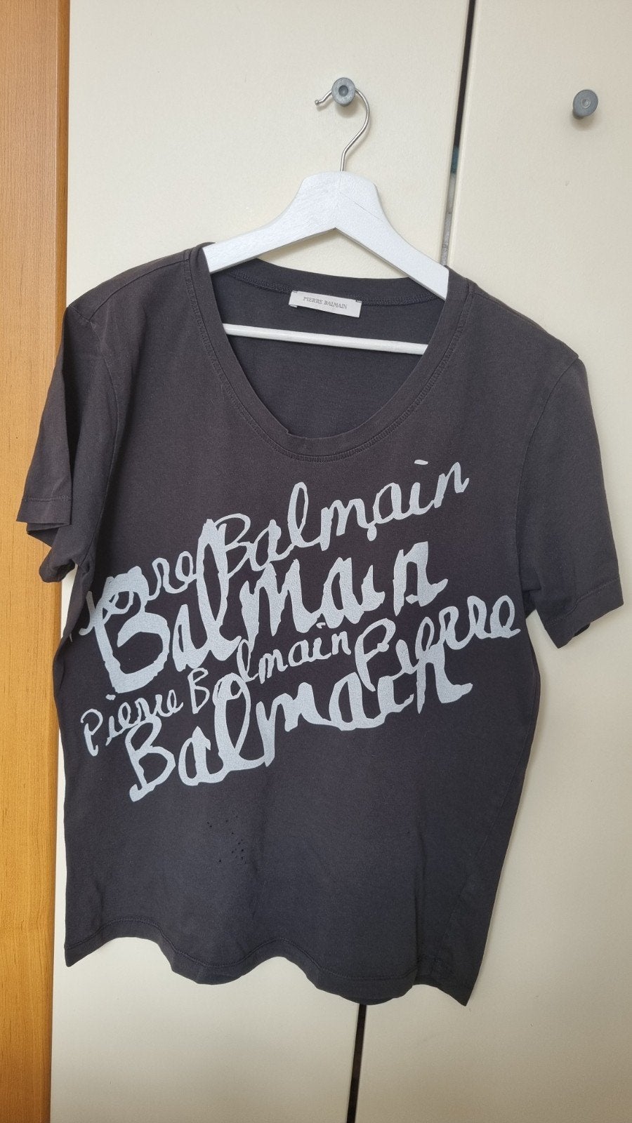 Pierre Balmain T-shirt met print - Maat L, Zwart, Maat 42/44 (L), Ophalen of Verzenden, Pierre Balmain