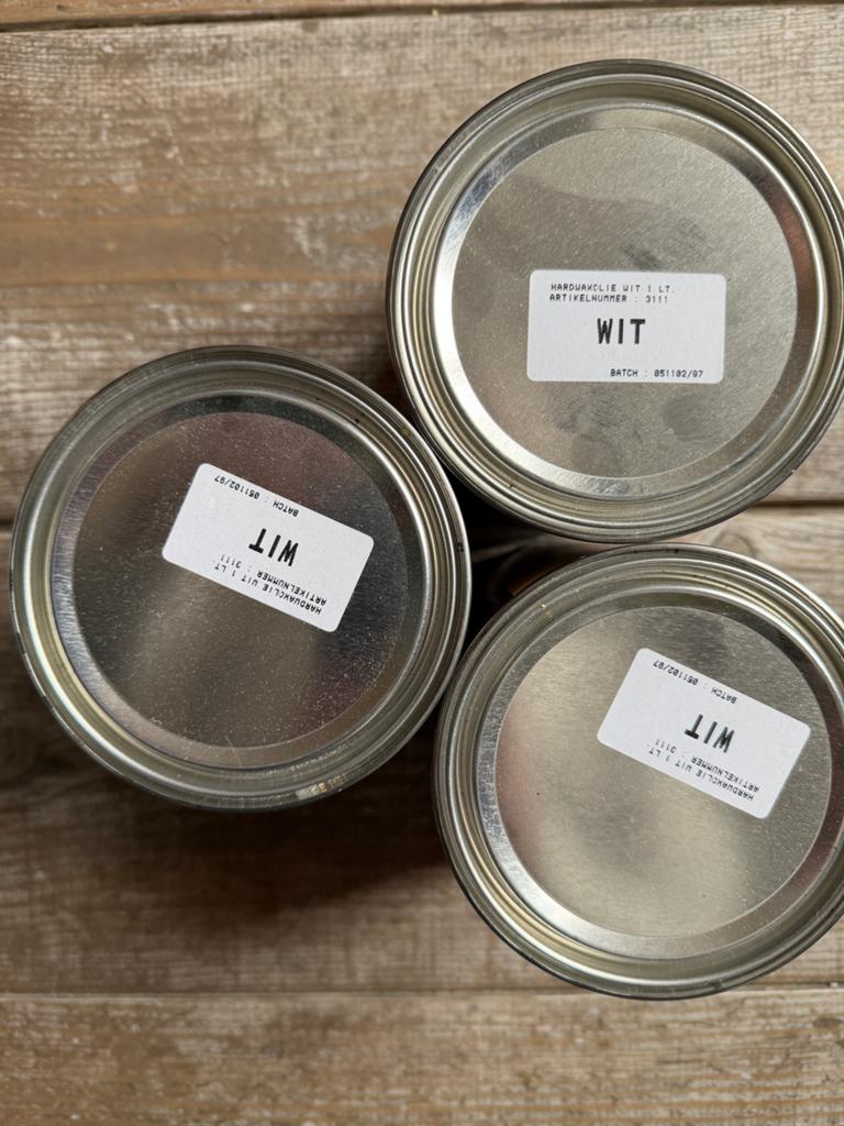 Esco Hardwax-olie Wit - 3x 1 liter, Doe-het-zelf en Verbouw, Verf, Beits en Lak, Ophalen, Wit, Nieuw, Lak