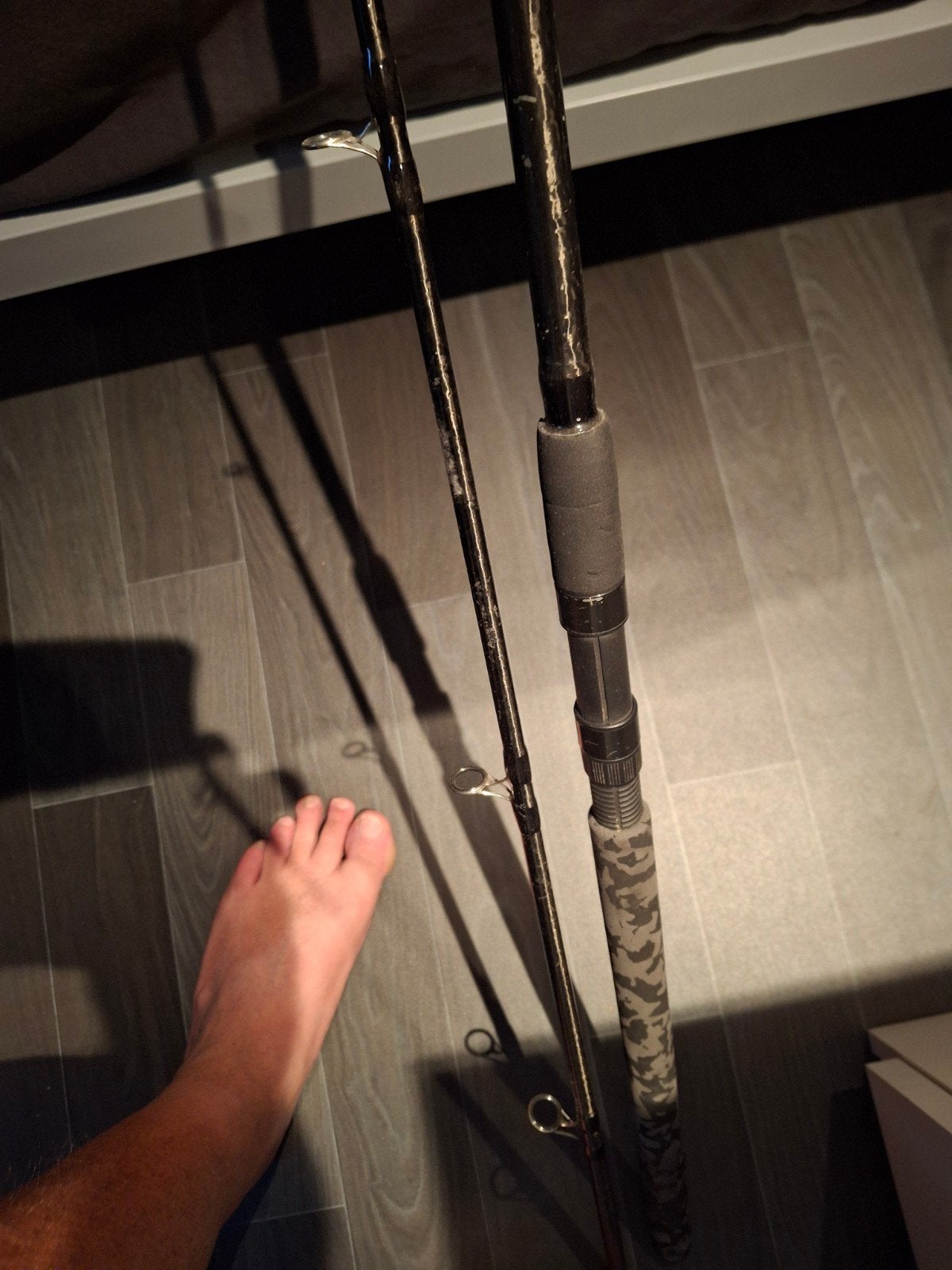 shimano seabass  speedmaster 3.30 extra heavy, Watersport en Boten, Hengelsport | Algemeen, Ophalen, Gebruikt, Werphengel