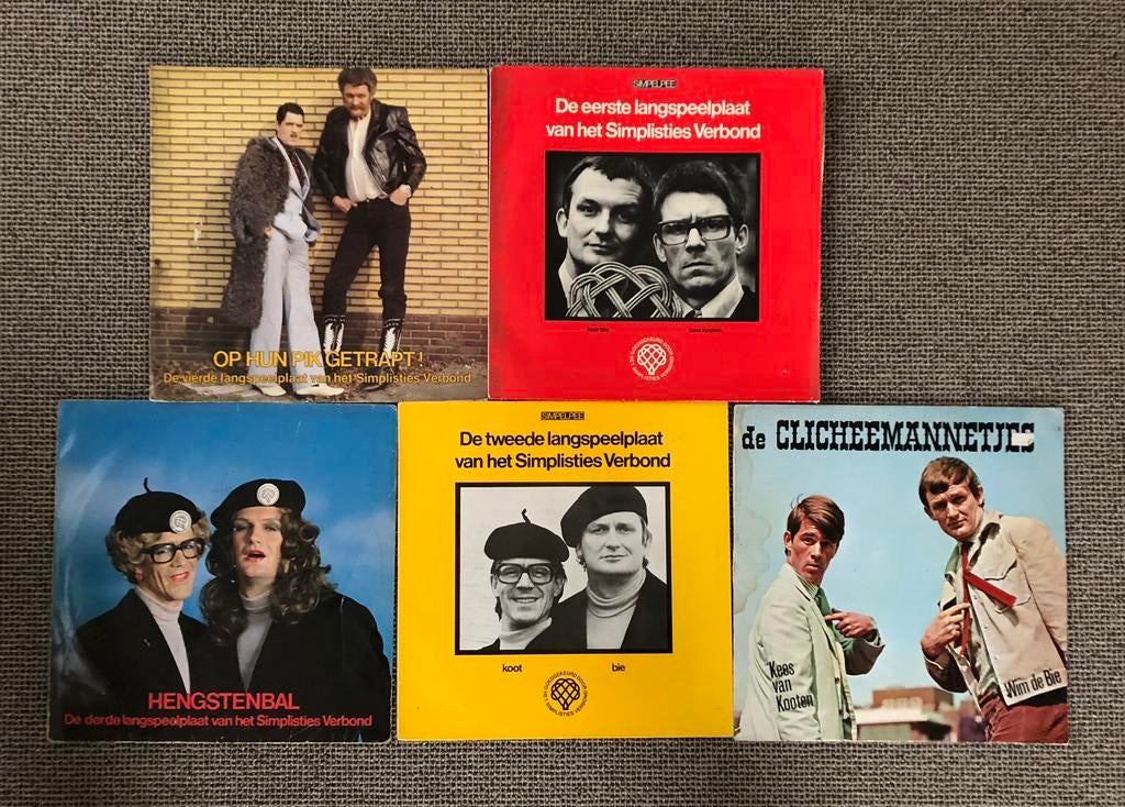 Koot en Bie, Simplistisch Verbond, 5 lp’s, Cd's en Dvd's, Vinyl | Nederlandstalig, Ophalen, Gebruikt, Overige formaten, Levenslied of Smartlap