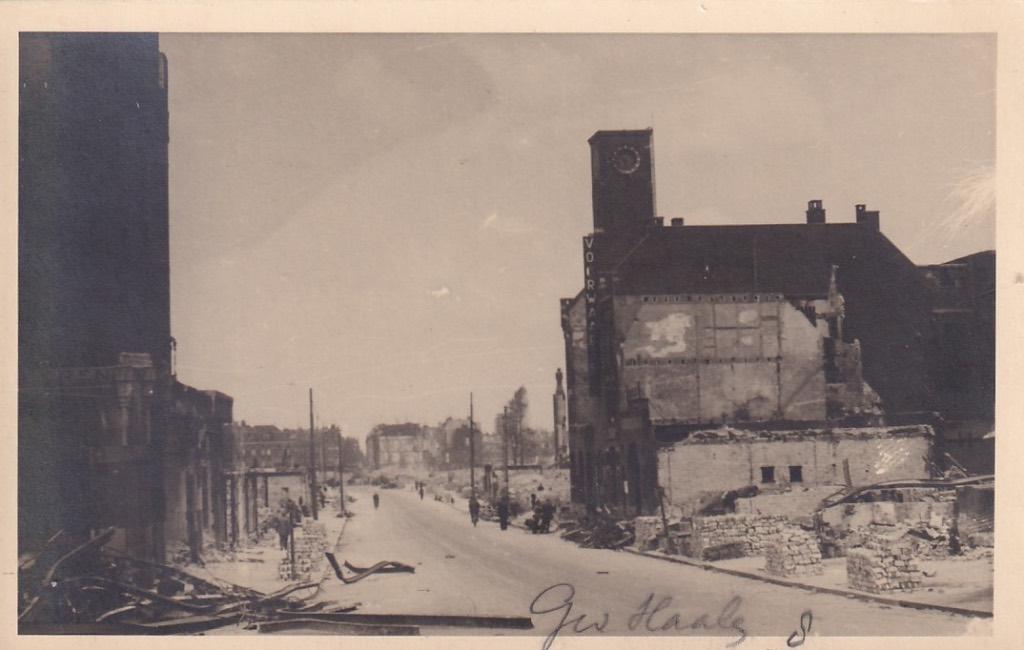 722B fotokaart Rotterdam Kralingen 14 mei 1940 bombardement, Ophalen of Verzenden, 1920 tot 1940, Ongelopen, Zuid-Holland