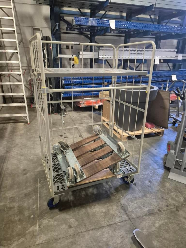 Winkelkar / Bloemenkar met 2 etages, Ophalen