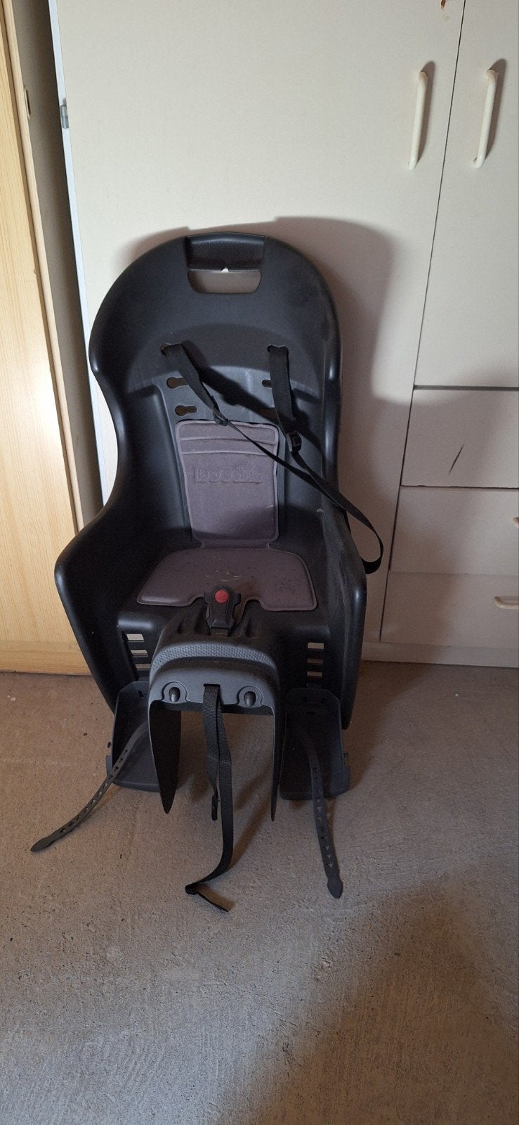 kinderfiets stoel voor achterop  bagage drager, Ophalen, Gebruikt