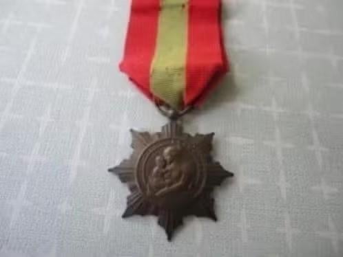 Franse bronzen medaille, Médaille de la Famille Française, Postzegels en Munten, Penningen en Medailles, Verzenden, Brons, Buitenland