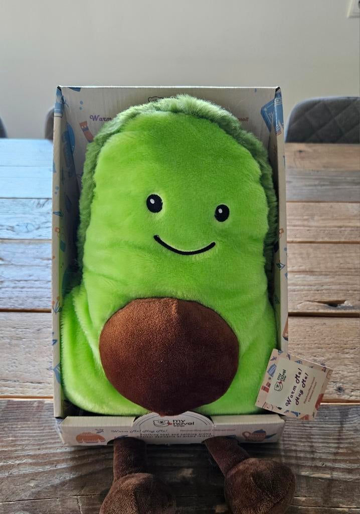 My Novel Things Avocado Warmteknuffel - Nieuw, Kinderen en Baby's, Speelgoed | Knuffels en Pluche, Met doos, Groen, Overige merken